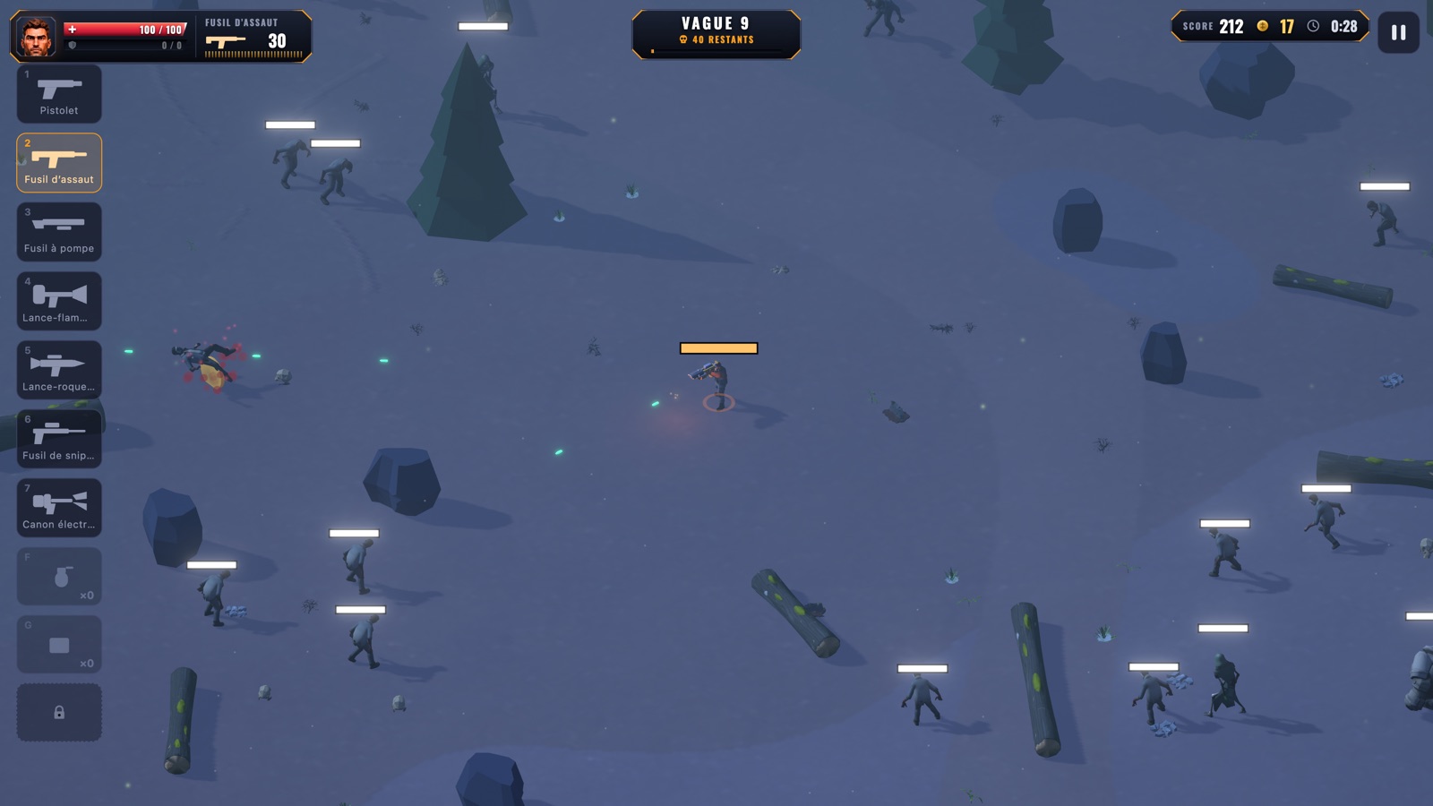 Necropolis Arena — combat au fusil d'assaut / rifle fight