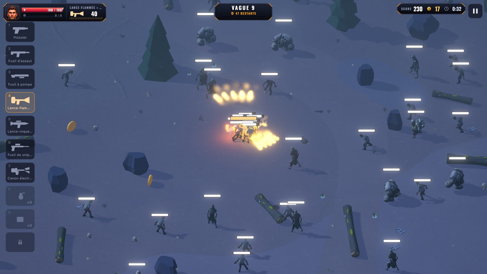 Necropolis Arena — lance-flammes / flamethrower